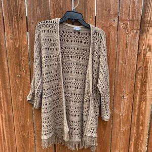 Open front cardigan